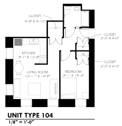 Studio, 1 & 2 Bedroom Apartments in Minneapolis Stonehouse Square